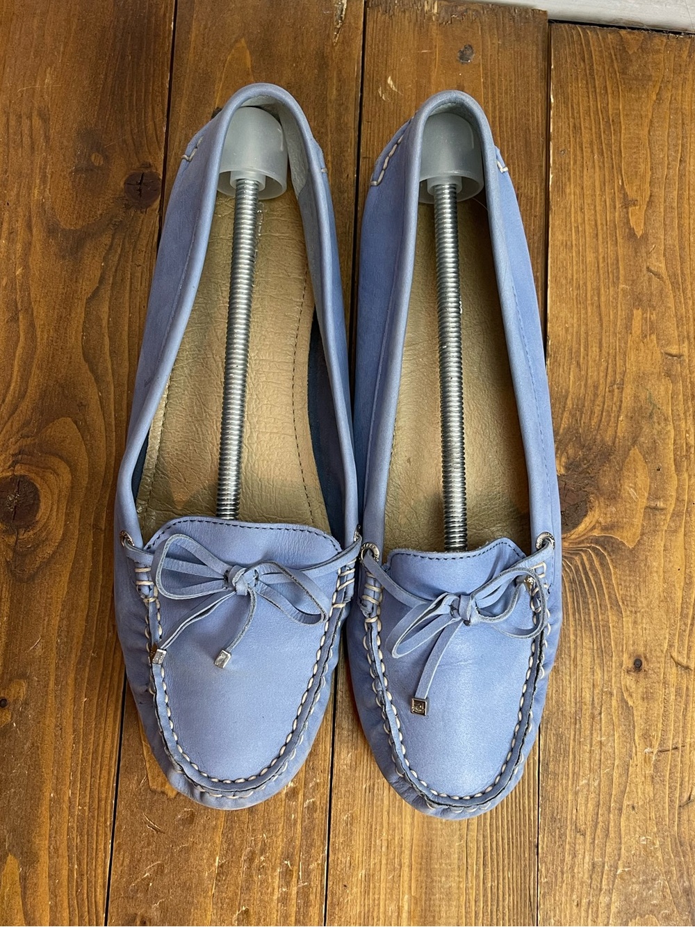 Sperry light blue leather driving Mocs women’s size 11